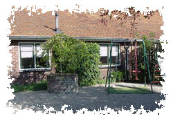 Achter het huis